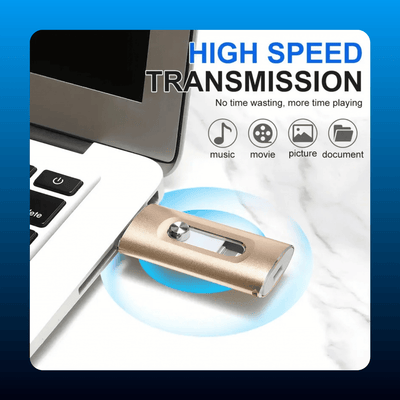 4-in-1 MFi Certified USB Flash Drive
