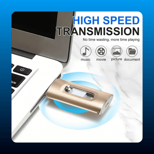 4-in-1 MFi Certified USB Flash Drive