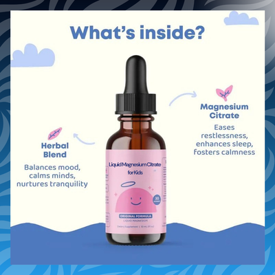 Liquid Magnesium Citrate Drops for Kids