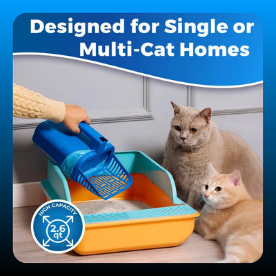 Cat Litter Scooper with Built-in Bag