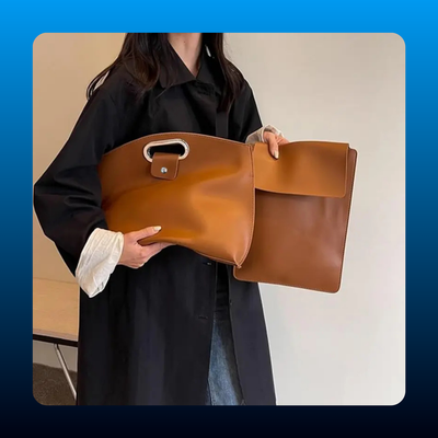 Waterproof Leather 14-16In for Laptops and iPad Cases