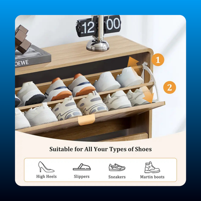 Flip Drawer Shoe Storage Cabinet