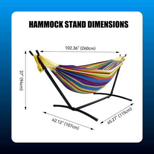 Double Hammock with Steel Stand