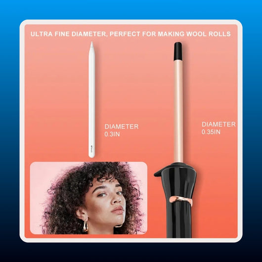 Ceramic Rectangular Barrel Curling Wand