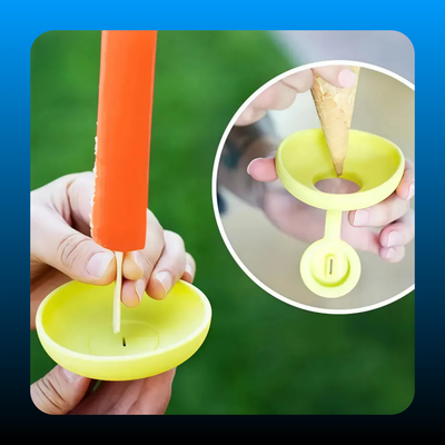 Silicone Ice Cream Holder Stand Set
