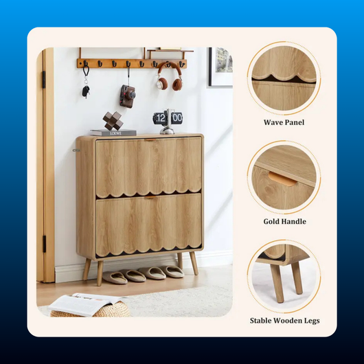 Flip Drawer Shoe Storage Cabinet