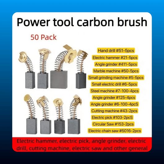 Power Tool Carbon Brushes (50 Pack)