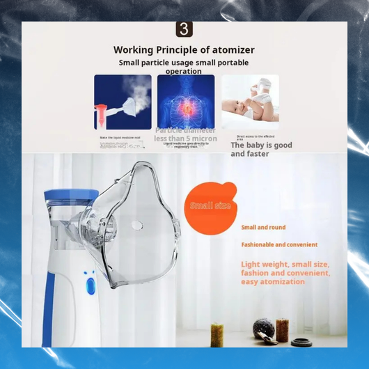 Portable Ultrasonic Rechargeable Nebulizer
