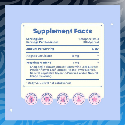 Liquid Magnesium Citrate Drops for Kids