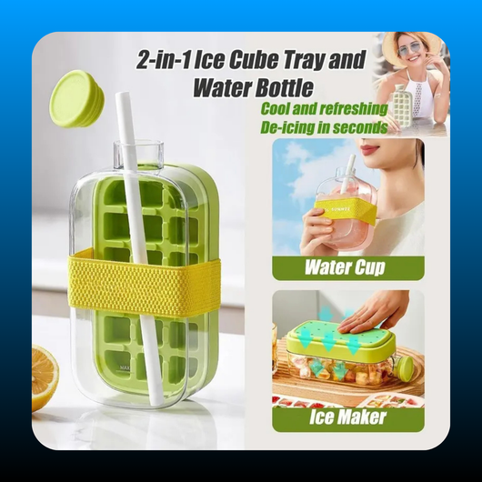 500ml Touchless Ice Cube Water Bottle