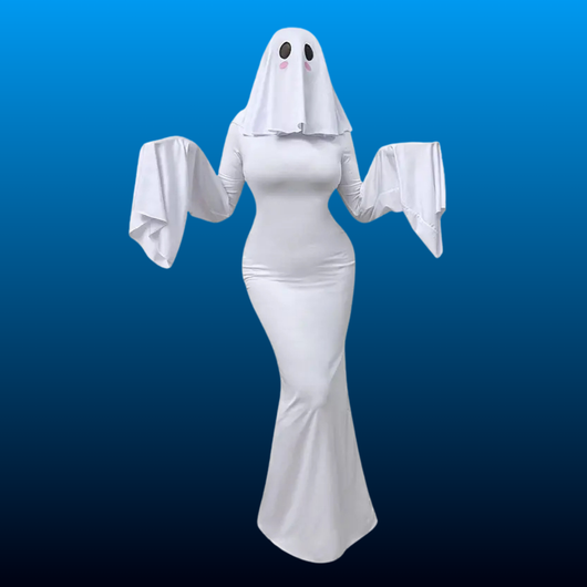 Hooded Ghost Gown Costume
