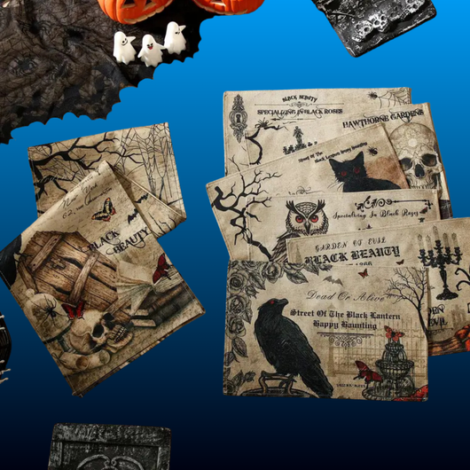 Halloween Table Runner and Placemat Set (7 Piece)