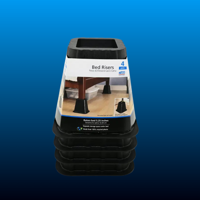 Heavy-Duty Bed Risers (4 Pack)