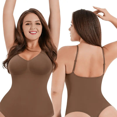 Plus Size Seamless Bust-Cover Jumpsuit Bodysuit