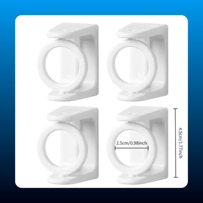 Adhesive Rod Holder Brackets (8 Pack)
