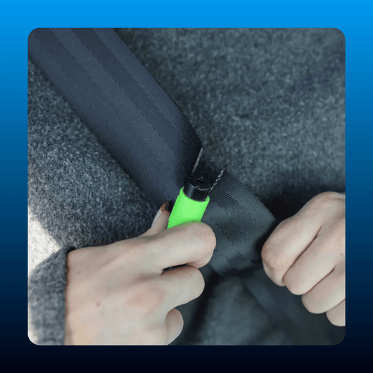 Vehicle Escape Tool with Window Breaker