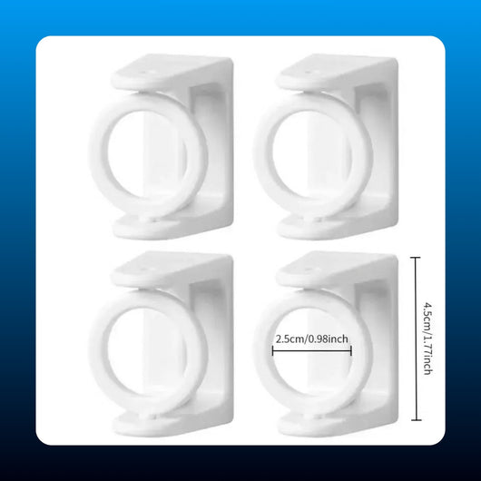 Adhesive Rod Holder Brackets (8 Pack)
