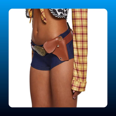 Plaid and Cow Print Cowboy Costume