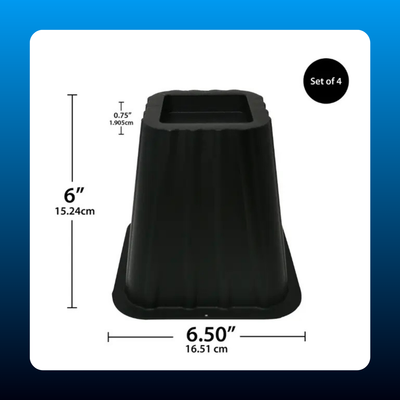Heavy-Duty Bed Risers (4 Pack)