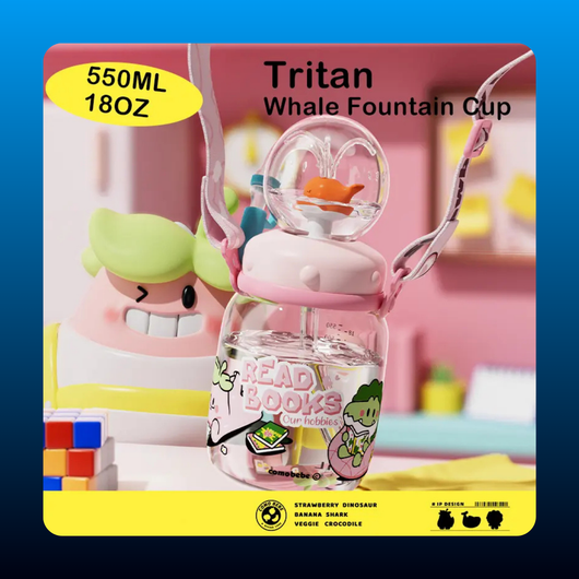 18oz Fun Whale Fountain Cup