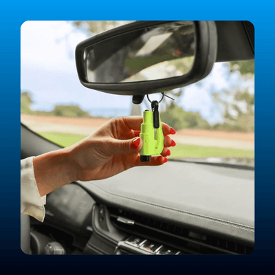 Vehicle Escape Tool with Window Breaker