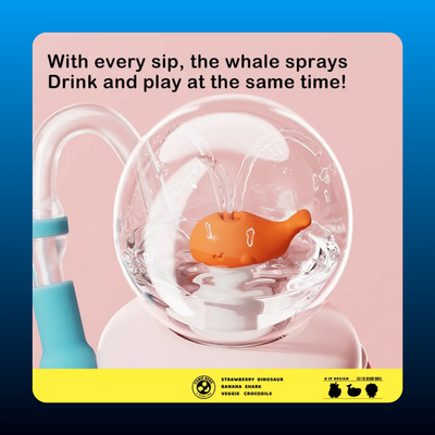 18oz Fun Whale Fountain Cup