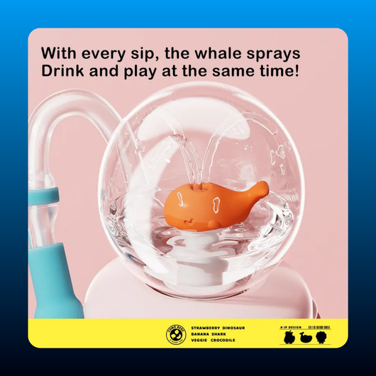 18oz Fun Whale Fountain Cup