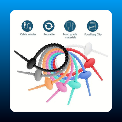 30pcs Reusable Cable Organizer Kit