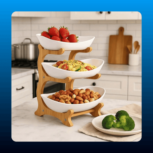 Wooden 3-Tier Fruit Rack