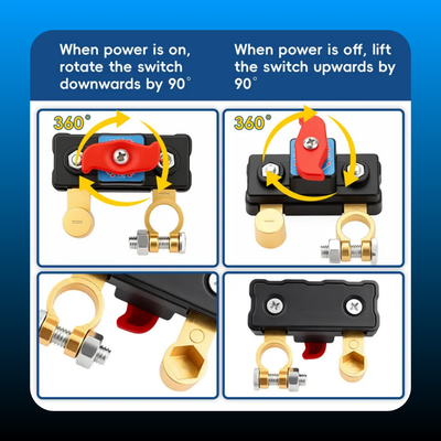 Pure Copper Car Battery Cut-Off Switch Breaker