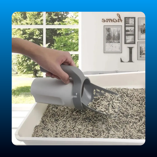 Portable Cat Litter Shovel with 4 Rolls Poop Bags