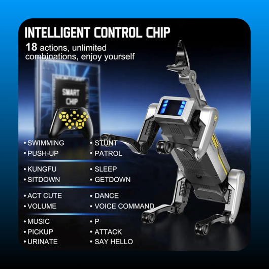 Robot Dog Toy with Clip