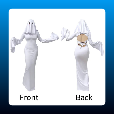 Hooded Ghost Gown Costume