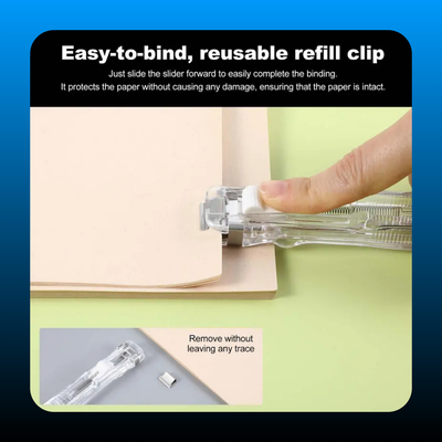 Portable Binder Clip Stapler