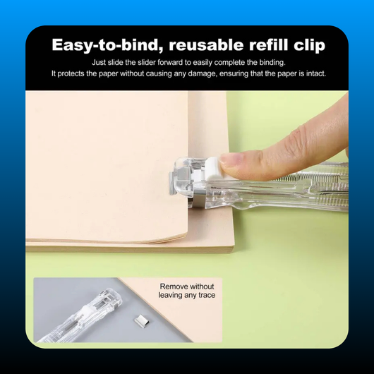 Portable Binder Clip Stapler