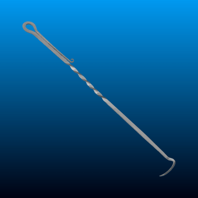 Stainless Steel BBQ Pigtail Food Flipper