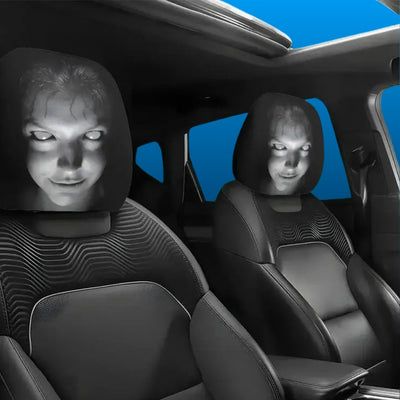Funny Face Car Headrest Covers (2 Pack)