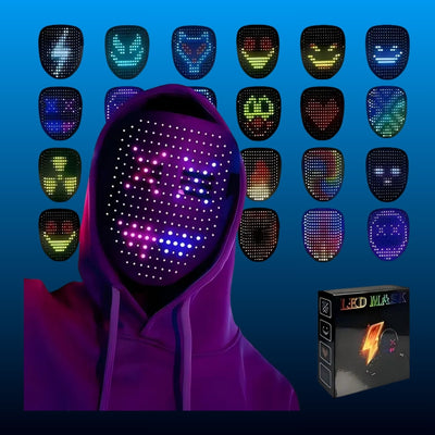 LED Face Changing Halloween Mask