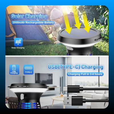 3 in 1 Waterproof Solar Bug Zapper