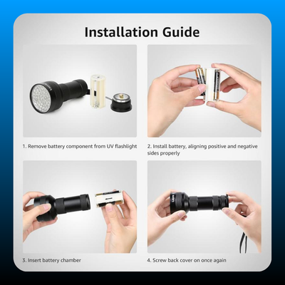 Handheld UV Blacklight Flashlight