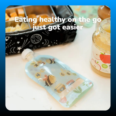 Double Zipper Reusable Food Pouches for Babies