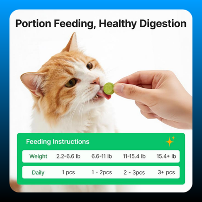 Dried Cat Grass Treats for Hairball Control & Digestive Health