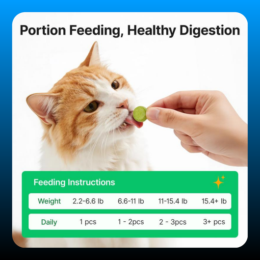 Dried Cat Grass Treats for Hairball Control & Digestive Health