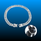 Silver Dog Chain Diamond Collar