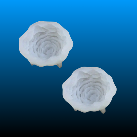 3D Peony Flower Silicone Candle Molds (2 Pack)