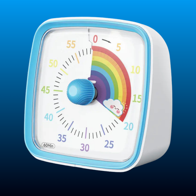 60-Minute Silent Visual Timer with Night Light