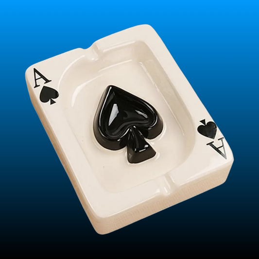 Creative Poker Ceramic Cigarette Ashtray Tabletop