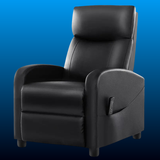 Push Back Recliner Chair with Footrest