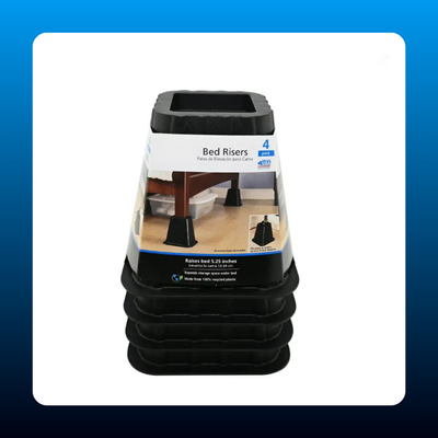 Heavy-Duty Bed Risers (4 Pack)