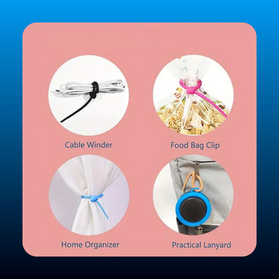 30pcs Reusable Cable Organizer Kit
